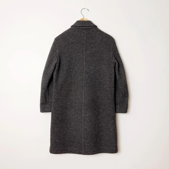 J Crew Vintage 90s Boiled Wool Jacket / Dark Gray Driving Jacket / Size PL - Picture 13 of 14